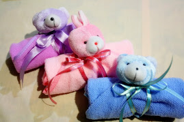 Cukur Jambul doorgift- Hand Towels (blue, pink, purple, yellow) SOLD OUT