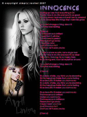 avril lavigne innocence lyrics avril lavigne innocence lyrics