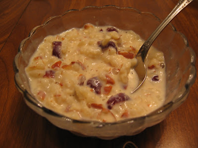 WHITE ARBORIO RICE PUDDING
