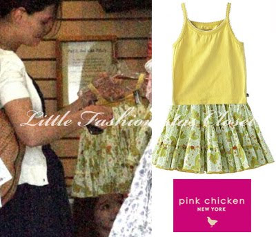 pink chicken suri dress