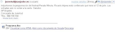 Email de San Javier