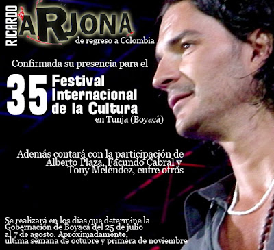 Ricardo Arjona vuelve a Colombia