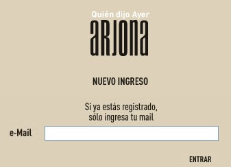 Exclusivo para fans de Ricardo Arjona - Clic para ingresar