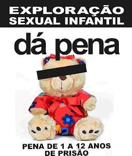 DENUNCIE A EXPLORAÇÃO SEXUAL INFANTIL. LIGUE 100