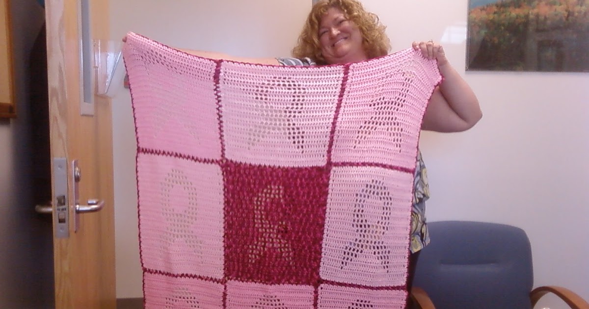 frigid bitch's stitches Breast cancer awareness afghan