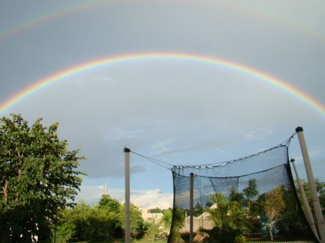 Double Rainbow from Backyard