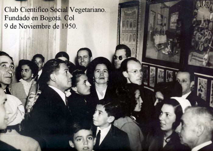 Club Científico Social Vegetariano. Fundado en Bogotá, Colombia. El 9 de Noviembre de 1950.