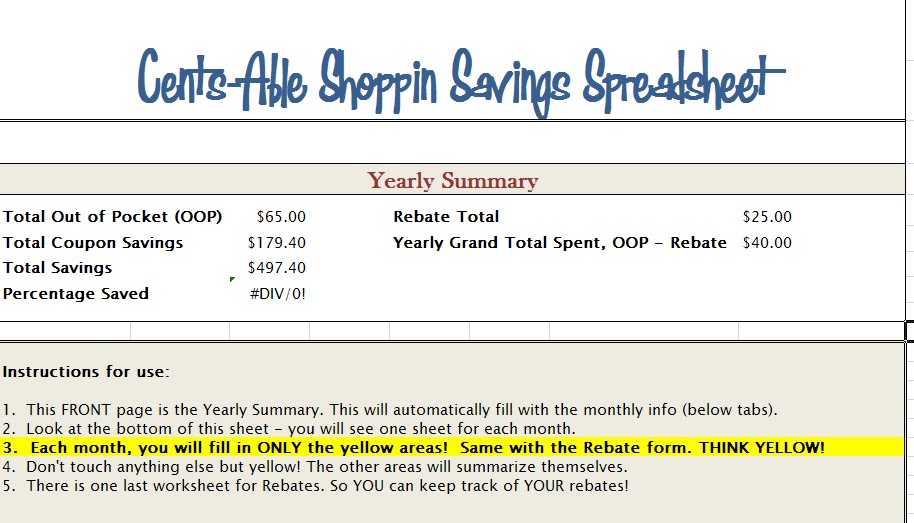 keep track of your budget savings spreadsheet the centsable shoppin how to keep track of budget