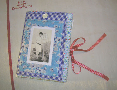 ... Fabric Collage Organizer - Card Holder - Letter Hol