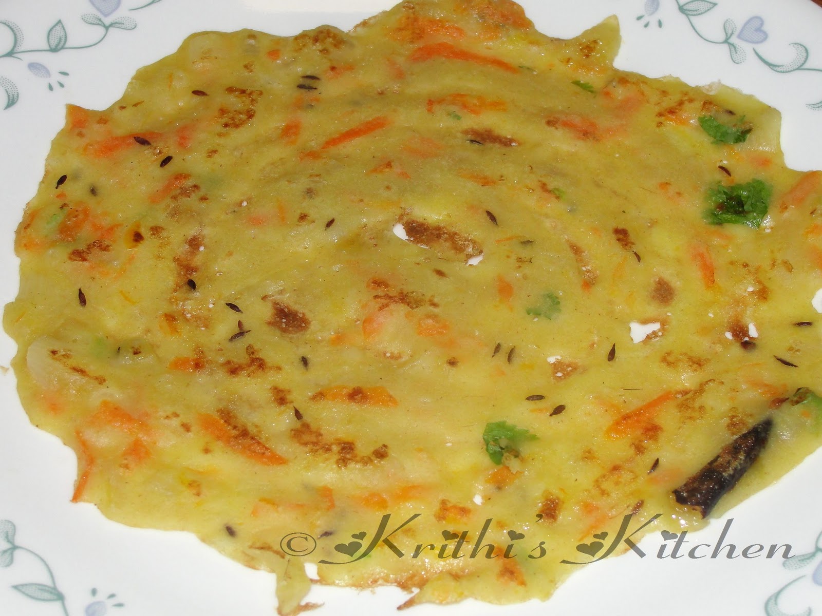 Krithi's Kitchen Carrot Wheat Dosa Idli Dosa Recipes