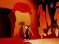 Sylvester and Bulldog in 'Satan's Waitin'