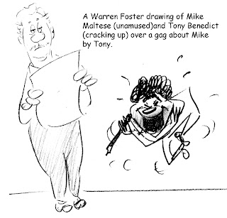 Mike Maltese and Tony Benedict, by Warren Foster