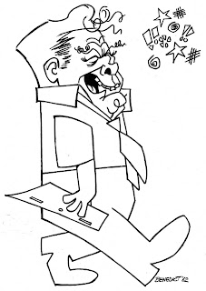 Bill Hanna, 1962, by Tony Benedict