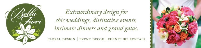 Bella Fiori designs flowers for weddings in California - Napa, Sonoma, Mendocino and Marin counties