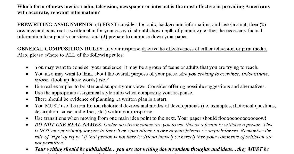 Diagnostic essay prompt picture