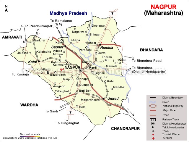 Nagpur District Map With Taluka Nagpur University: Nagpur District Map