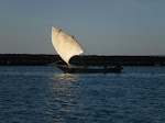 Chegada ao porto de Zanzibar