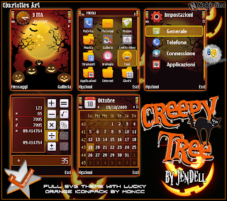 Creepy Trees by Jendell s60v3 theme for nokia phones