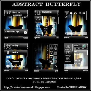 Abstract Butterfly NokiaS60v2 theme by TheShadow