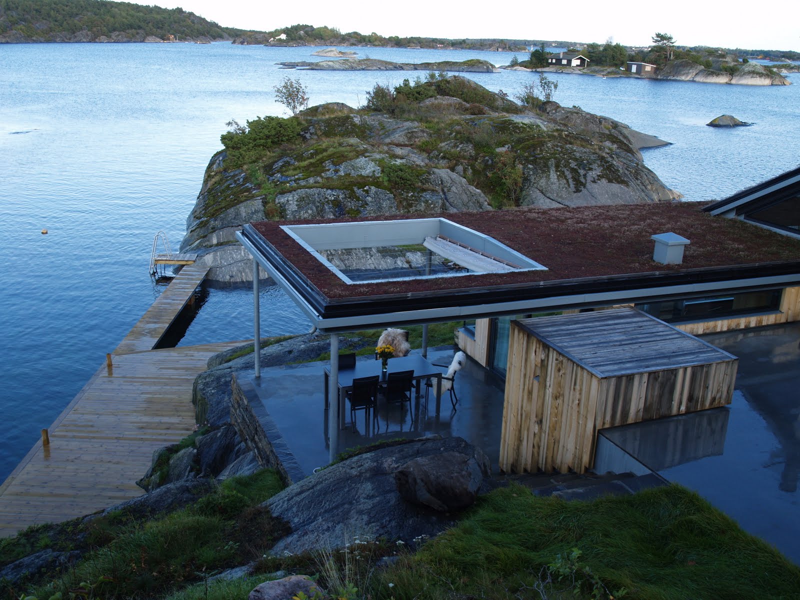 Huset på planen: uteplassen på hytta
