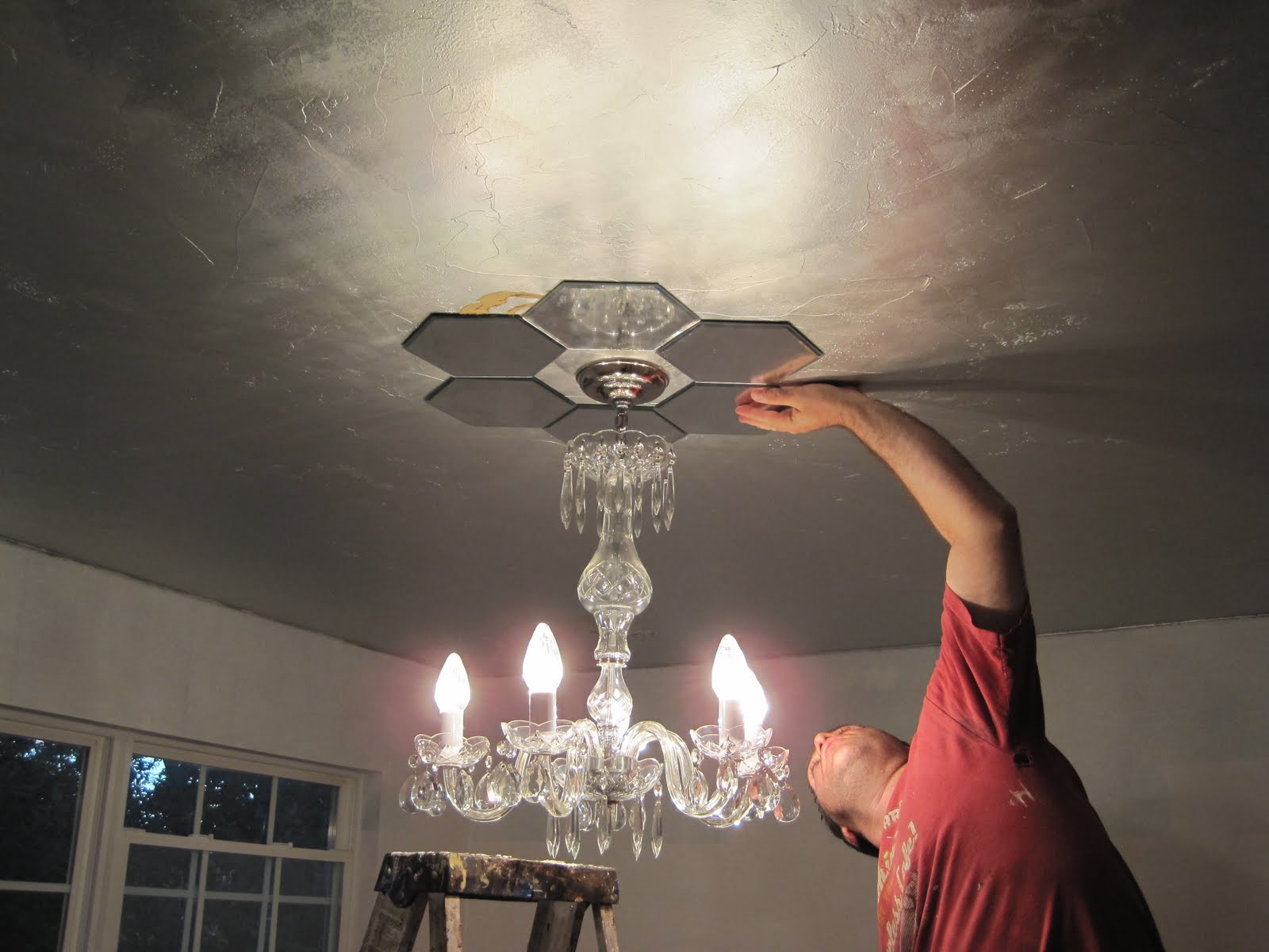 Faux Daddy Designs Mirrored Ceiling Medallion