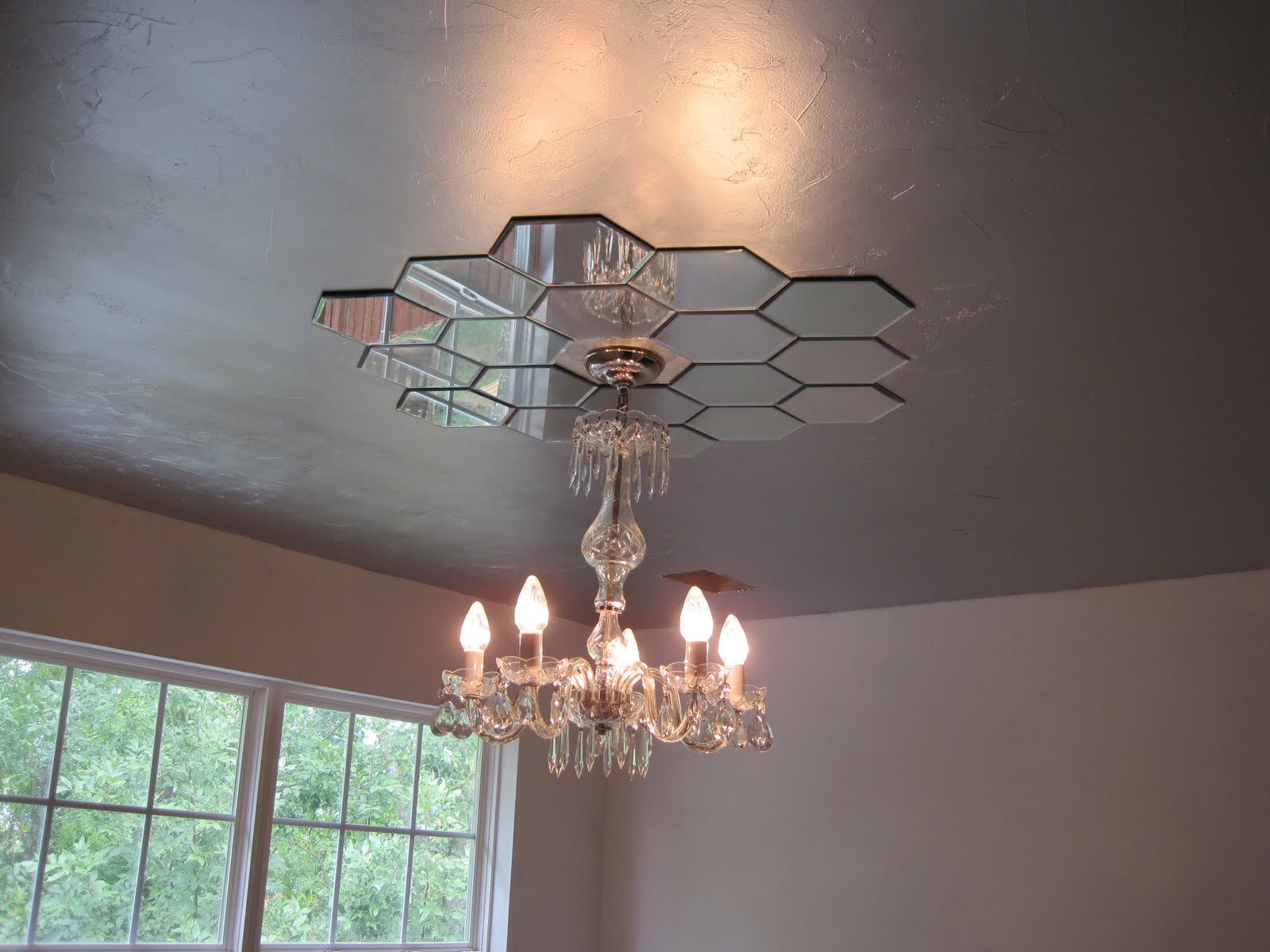 Faux Daddy Designs Mirrored Ceiling Medallion