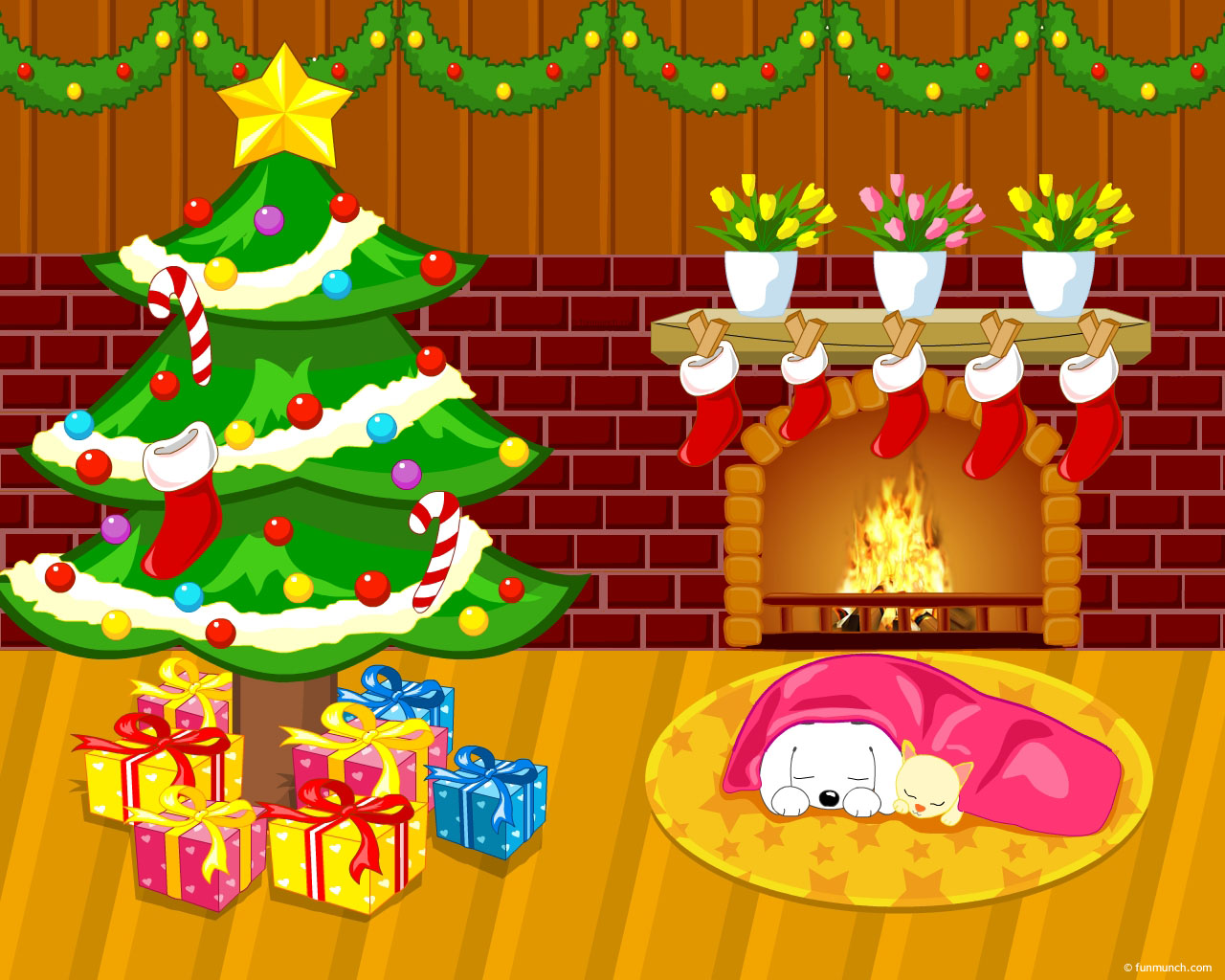 Cartoon Christmas tree Cartoon Christmas tree