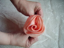 как сделать розу из ткани