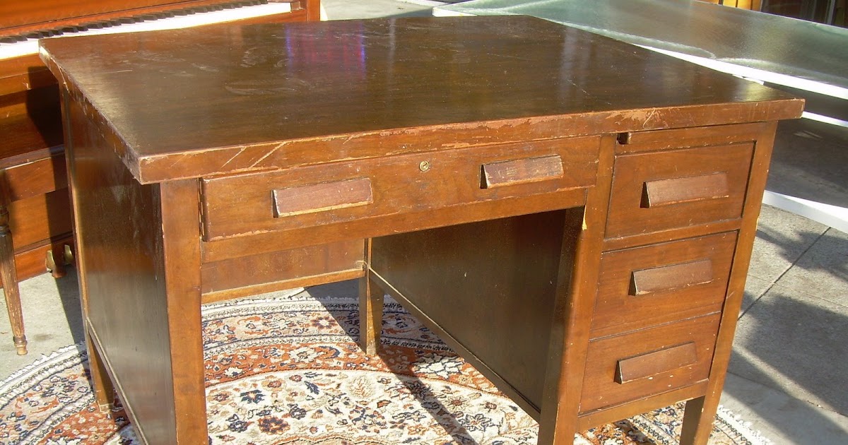 UHURU FURNITURE & COLLECTIBLES SOLD Timehonored small teacher's desk 60