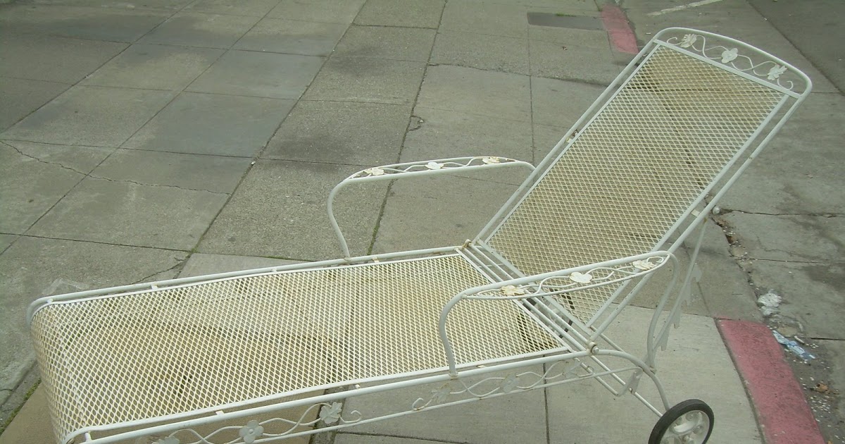 UHURU FURNITURE & COLLECTIBLES: SOLD - Iron Chaise Lounge - $60