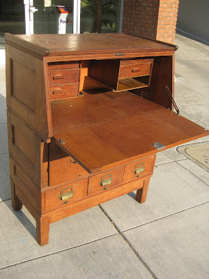 Secretarydesk on Furniture   Collectibles  Sold   Antique Oak Secretary Desk    175
