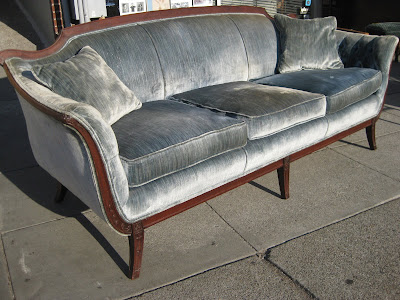 Antique Blue Furniture on Uhuru Furniture Collectibles Sold Victorian Sofa 275
