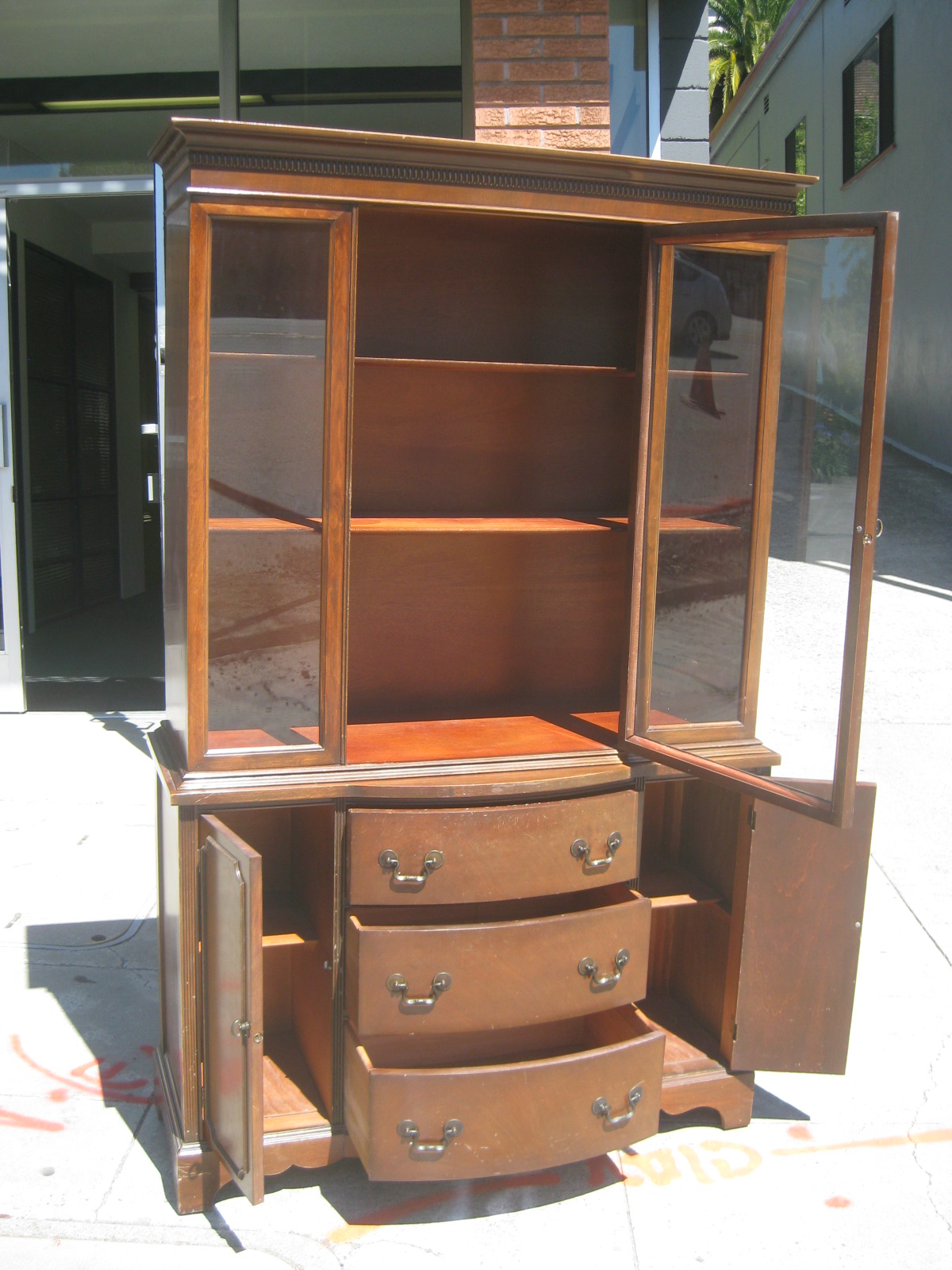 UHURU FURNITURE &amp; COLLECTIBLES: SOLD - Duncan Phyfe China Cabinet - $225