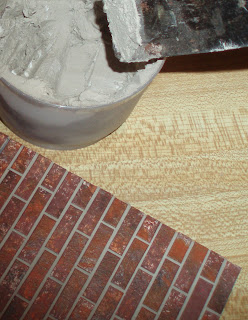 Pre Mixed Mortar Grout Mix for Dollhouse Miniature Bricks Stone