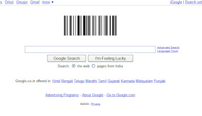 Google bar code logo