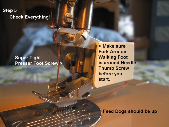 Quilting Crossroads Getting a Walking Foot to work with a Singer 301