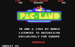 Pac-land title screen