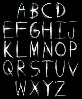 Graffiti Alphabet Letter Fonts A-Z Light Design