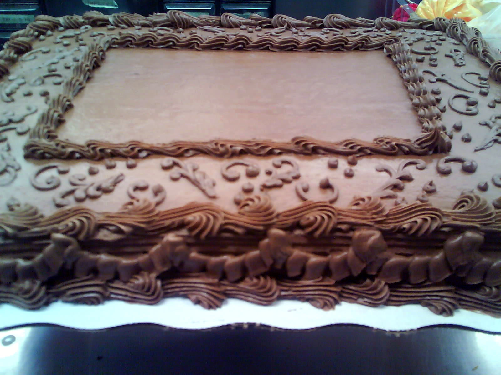 Chocolate Iced White Sheet Cake Chocolate Iced White Sheet Cake