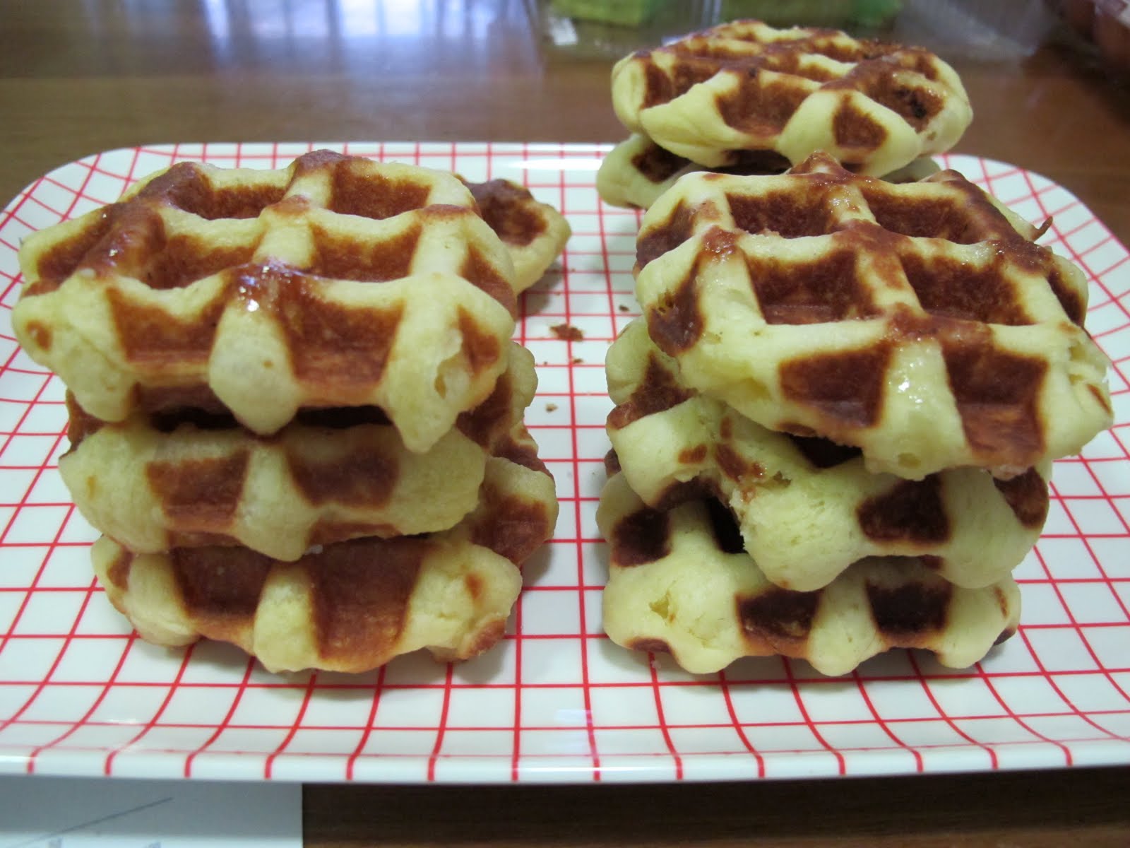 L.A.C.H. est. 090909 Belgian Liege Waffles using Belgian recipe