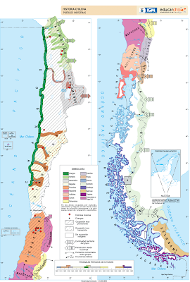 Observa y pinta de distintos colores el mapa de Chile, ubicando los ... Observa y pinta de distintos colores el mapa de Chile, ubicando los ...