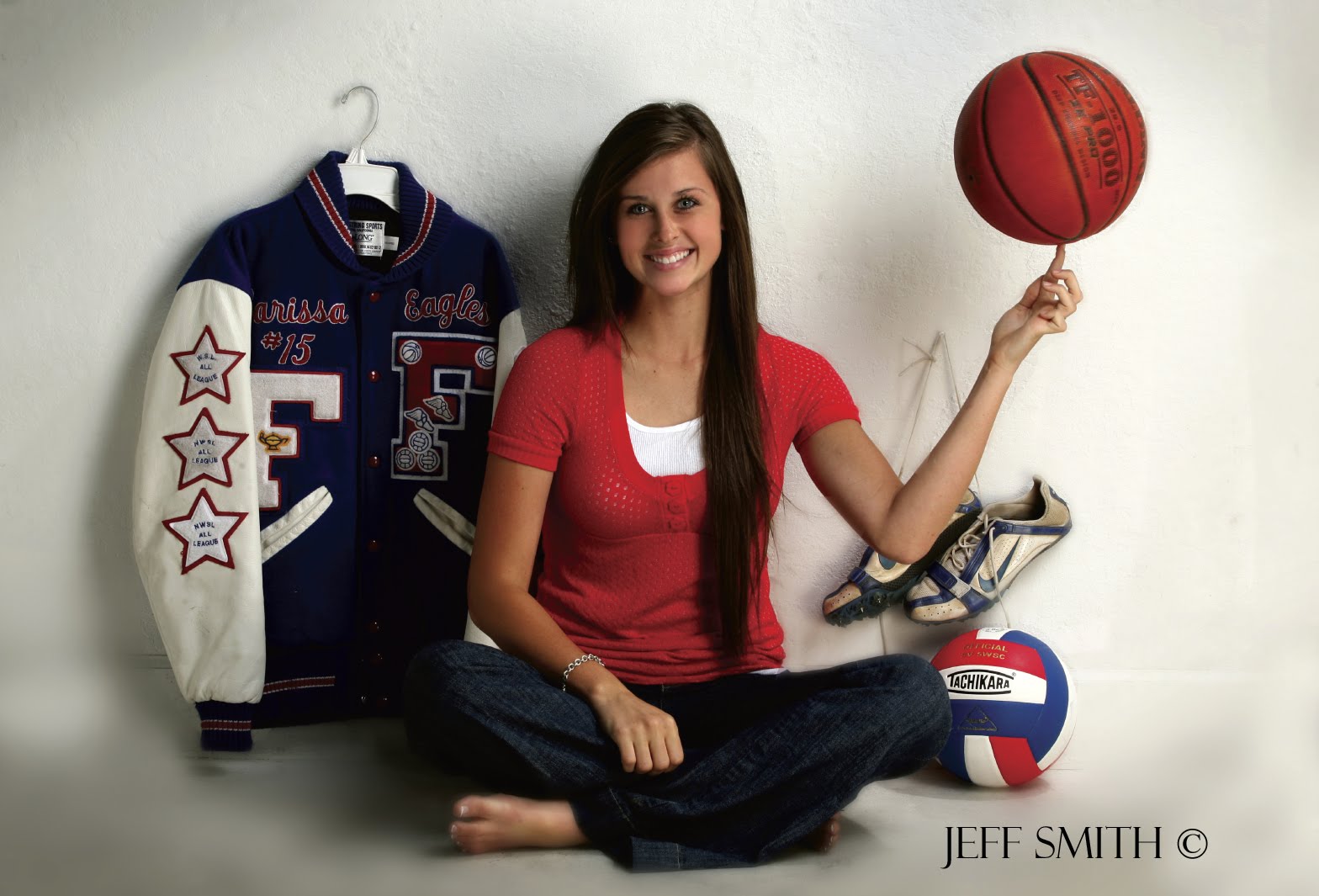 The Portrait Photographer Adding Props to Senior Portraits