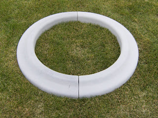 concrete yard decor: Tree Rings