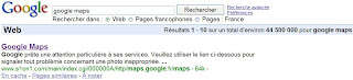 recherche google maps dans google