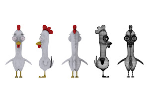 Final Degree Animation - Chicken Model Sheet