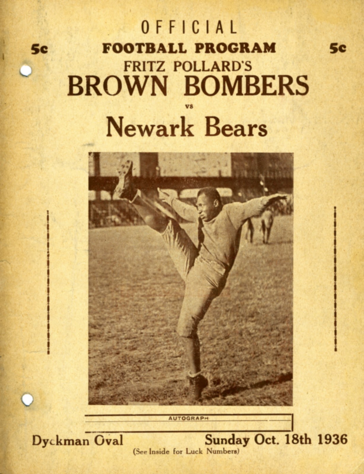 AARL Archives Treasures from the Vertical Files Fritz Pollard’s Brown