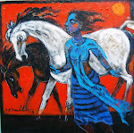 lady with horse