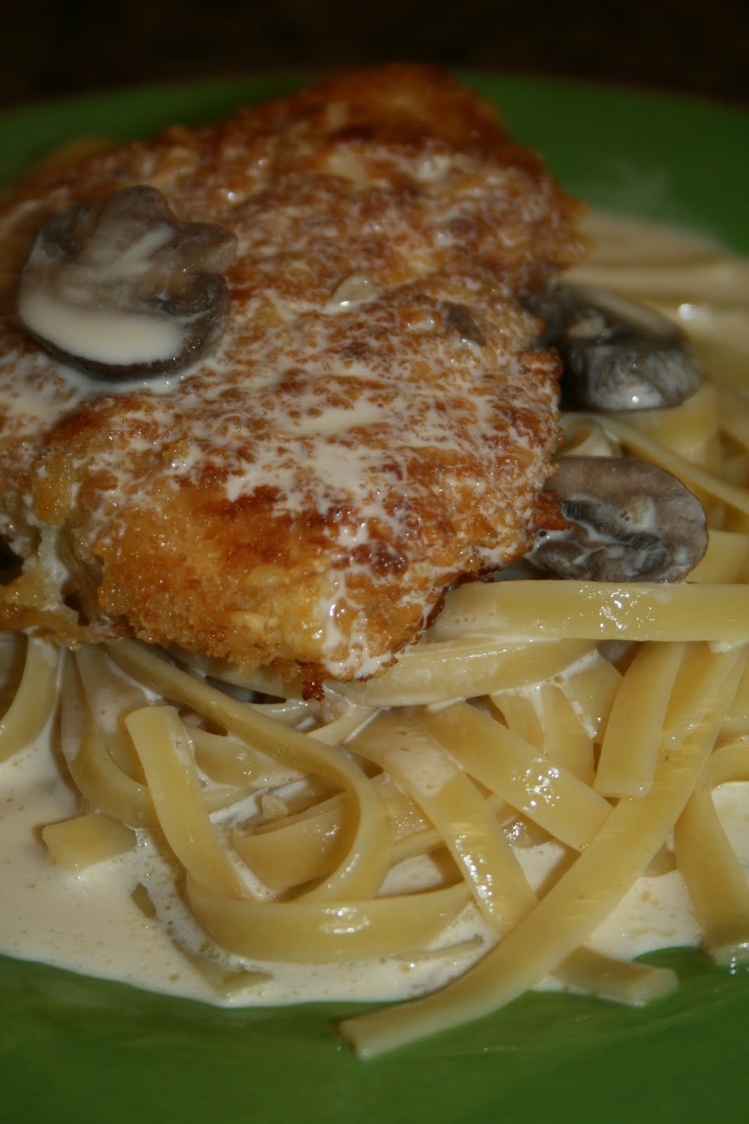 Lola's Homemade Cooking Parmesan Crusted Chicken/Pasta with White Wine
