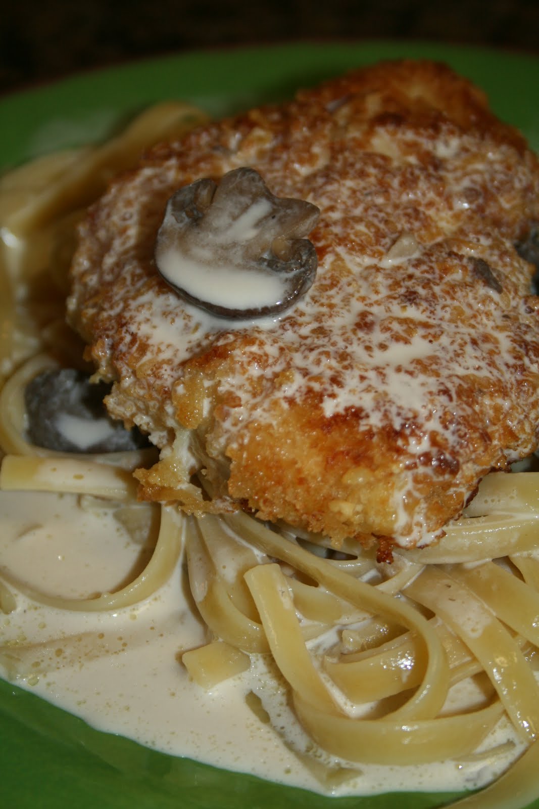Lola's Homemade Cooking Parmesan Crusted Chicken/Pasta with White Wine