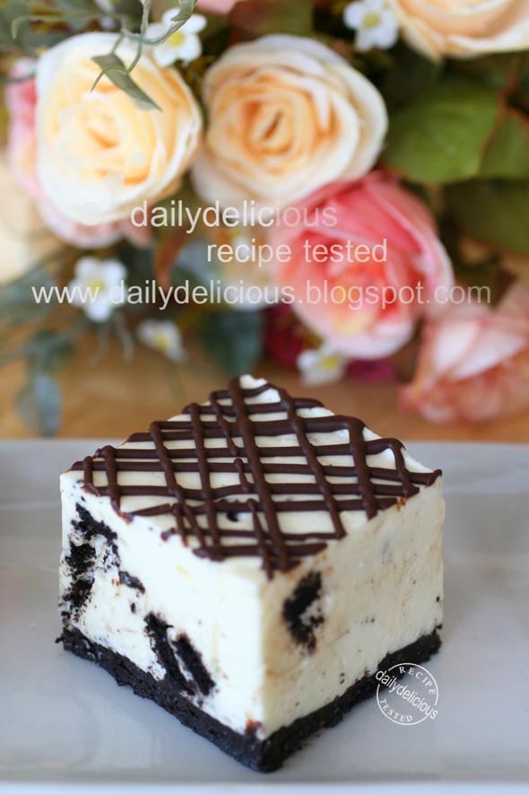 dailydelicious Cookies and Cream Slices My craziness for the Oreo cookie!